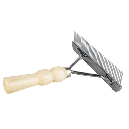 Gatsby Premium Aluminum Curling Comb with Wooden Handle