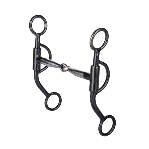 TABELO 5″ Sweet Iron Snaffle Mouth Bit with Copper Inlay