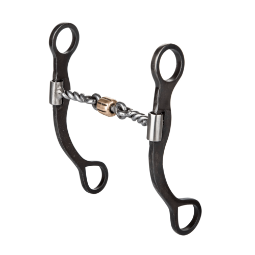 TABELO 7″ Plain Cheek Twisted Wire Cricket Bit with Copper Mouth