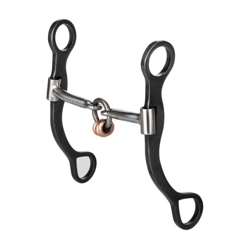 TABELO 7″ Plain Cheek Lifesaver Bit with Sweet Iron and Copper Rings