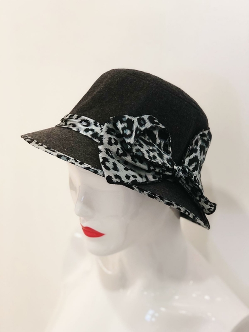 ‘Willow’ Animal Print Bow Bucket Hat