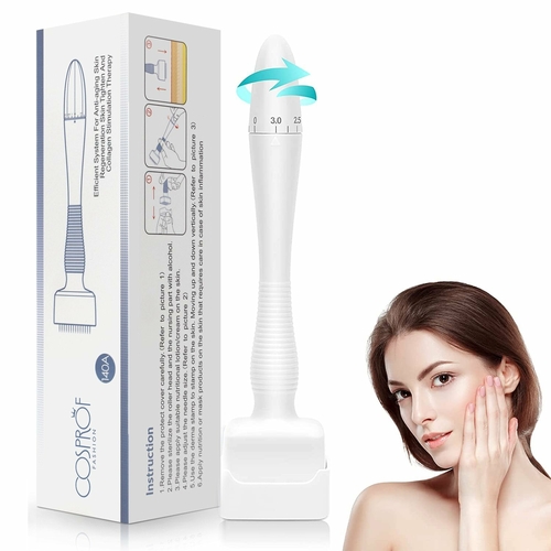 Adjustable Derma Microneedle Stamp Titanium Microneedling Needles Pen