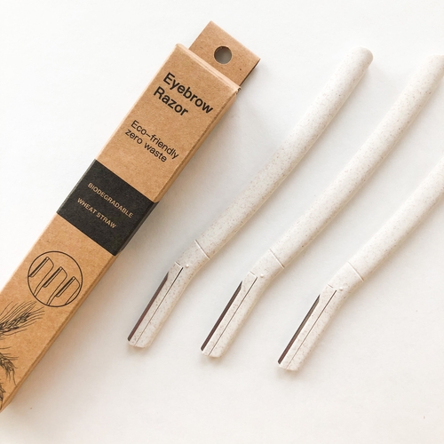 Biodegradable Wheat Straw Eyebrow Razor Trimmer – Eco Friendly