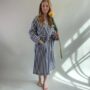 Handwoven Bathrobe Ole | Blue