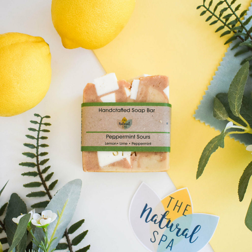 Peppermint Sours, Cold processed soap – Peppermint, Lemon and Lime – 3