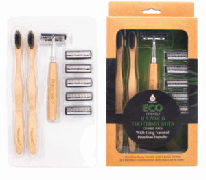 Eco Friendly Razor & Toothbrushes Combo Pack