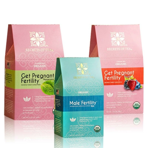 Women Fertility Tea – Peppermint + Fertility Tea – Fruit + Men’s