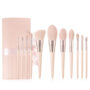 11Pcs Pink Makeup Brush Set Eye Shadow Blending Eyeliner Eyelash
