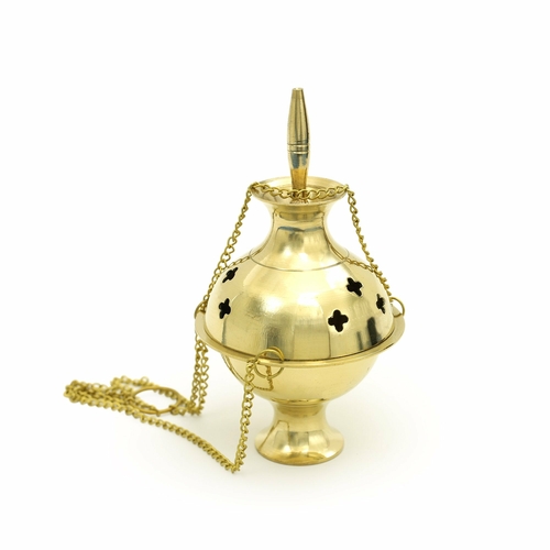 Hanging Brass Burner for cone incense and resins-  4″, 6″ and 8″