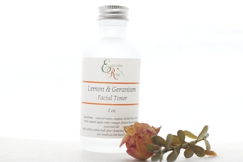 Lemon & Geranium Facial Toner –  for Oily/Acne