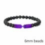 Purple Chromatic Moonstone Arrows and Lava Stones Bracelet
