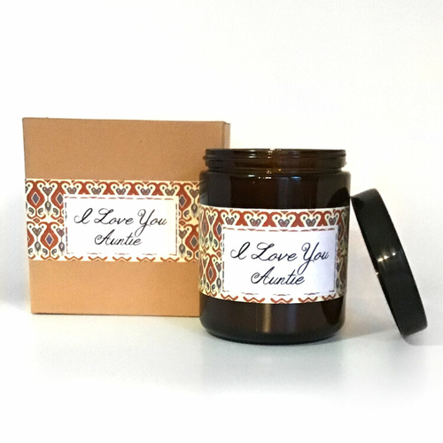I Love You Auntie Citrus + Sage Scented Soy Wax Candle