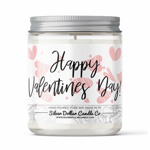 Happy Valentines Day Candle – Happy Valentine’s Day Scented Candle –