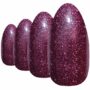 False Nails by Bling Art Red Brown Gel Almond Stiletto Fake Long