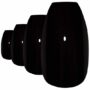 False Nails Bling Art Black Polished Ballerina Coffin Long Acrylic