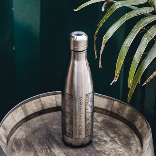 Cormorant Lake – Manitoba Map Insulated Bottle