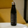 Cormorant Lake - Manitoba Map Insulated Bottle in Matte Black