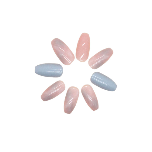 Press On Nails Kit with Glue and gel stickers Reusable Tips