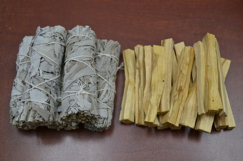 5 Pcs White Sage Bundles + 15 Palo Santo Sticks – Refills