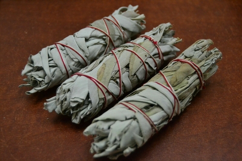 3 Pcs California White Sage Bundle Smudge Incense 4 1/2″