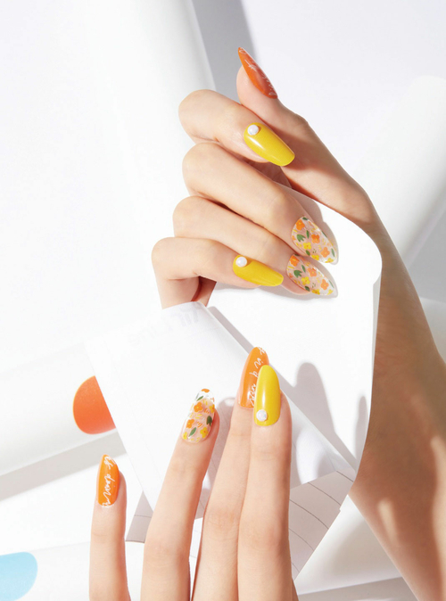 Korean Gel Nail Strips Nail decals All-In-One Kits