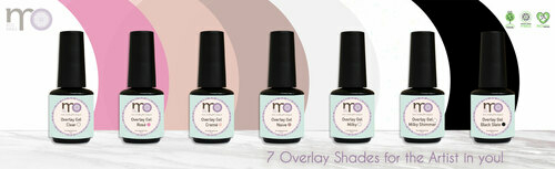 Nail Base Gel – Overlay 15ml set – 7pcs