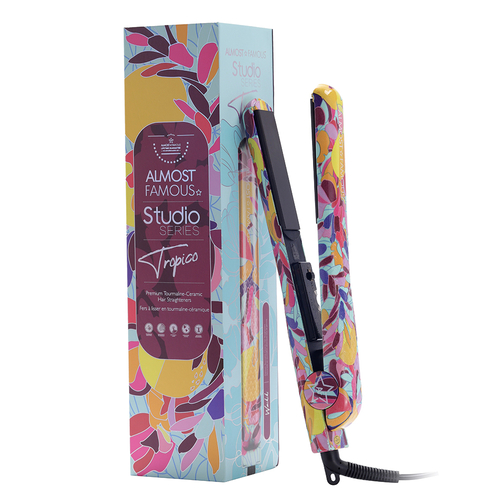 Almost Famous 1.25″ Tropico Studio Flat Iron with Waterprint Design