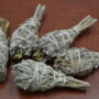 5 Pcs White Mini Sage + Sweetgrass Bundle Smudge