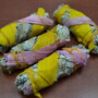 4 Pcs White Sage + Pink/Yellow Corn Bundle Smudge