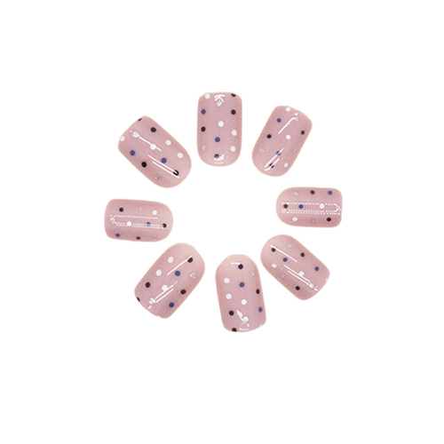 Press On Nails Kit with Glue and gel stickers Reusable Tips