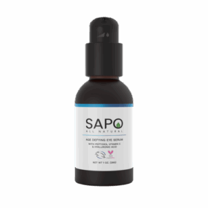 Sapo All Natural Age Defying Eye Serum with Peptides, Hyaluronic Acid,