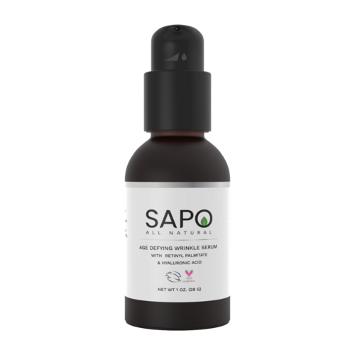 Sapo All Natural Wrinkle Age Defying Serum with Bakuchiol, Hyaluronic