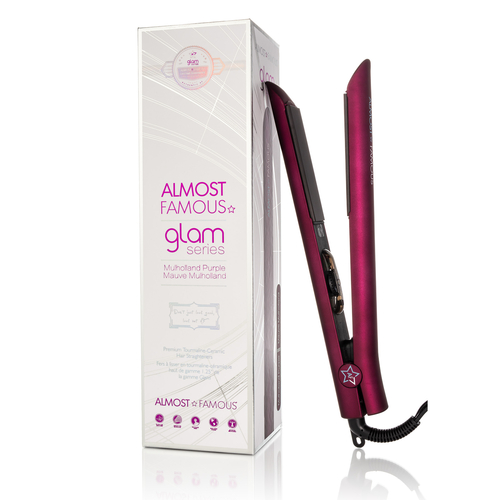 Almost Famous 1.25″ Glam Series Flat Iron with Luxe Gem Infused Plates