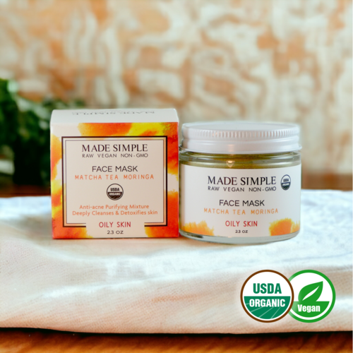 Match Tea Moringa Face Mask – Certified Organic & Vegan