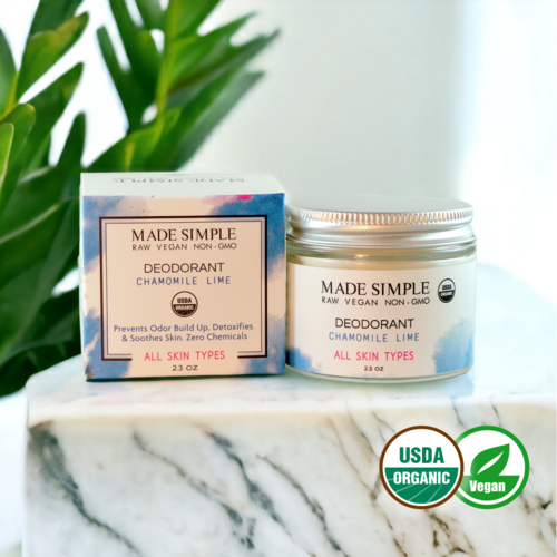 Chamomile Lime Deodorant – Certified Organic & Vegan