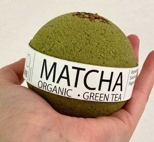 Organic Matcha Greentea Bath Bomb – 8oz