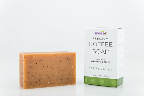 Peppermint – Premium Coffee Soap Bar