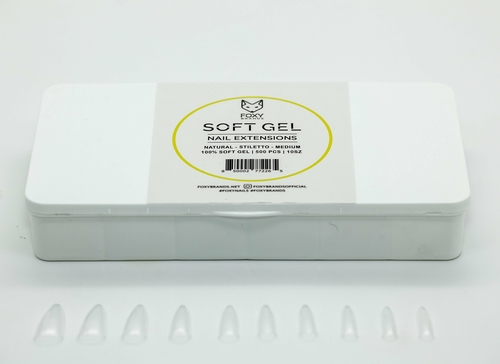 Soft Gel Tips -Medium Stiletto