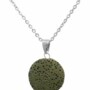 Green Lava Stone Essential Oil Necklace