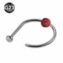 Lava Clip-On Nose Ring Red