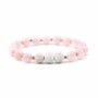 Lava Stone Essential Oil Bracelet - Pink and White