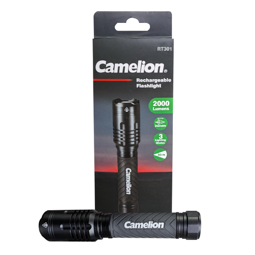 Camelion RT301 34W COB 2000LM Rechargeable Flashlight – 3 Lighting