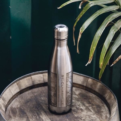 St. Clairsville – Ohio Map Insulated Bottle