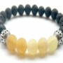 Yellow Lava Stone Essential Oil Bracelet