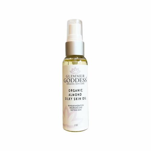 Organic Bath & Body Gift Set – Sweet Almond Shower Oil, Fizzing Bath