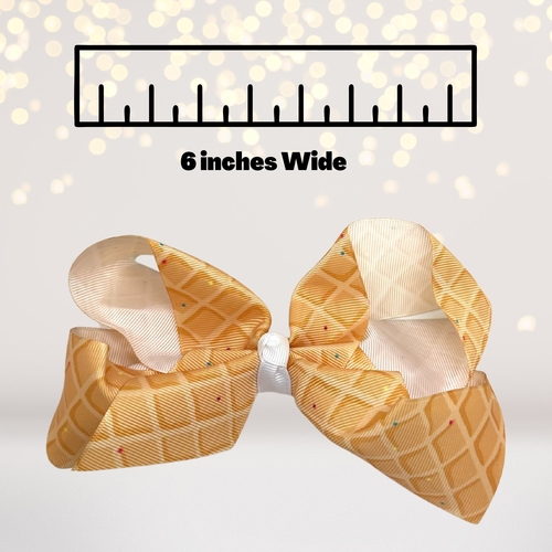 Ice Cream Cone Bow for Hair