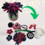 Pink Black and Green Party Favor Jar