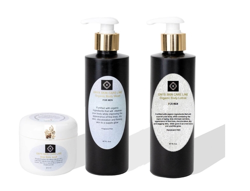 ORGANIC THREE STEP BODY CARE SYSTEM – Fragrance Free – For Men
