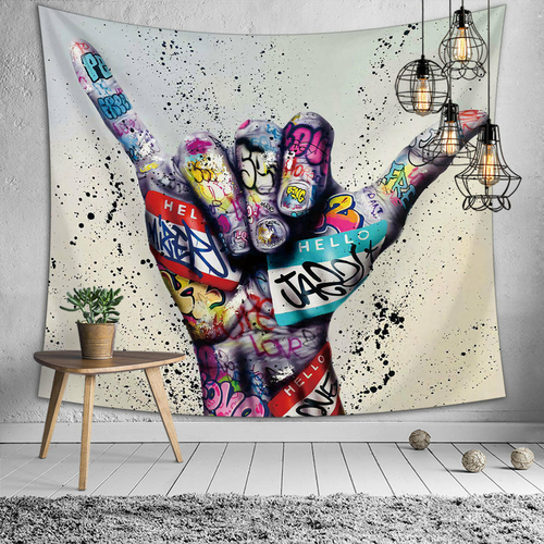 Take It Easy – Hawaii Shaka Sign Tapestry, Home Decor, Modern Wall