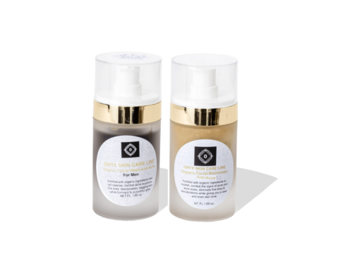 Organic Anti-Acne Two-Step System Facial Wash and Moisturizer – For